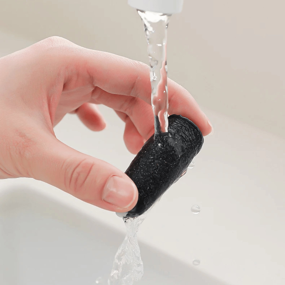 Close-up view of SmoothStep foot file rotating head showing gentle yet effective callus removal surface