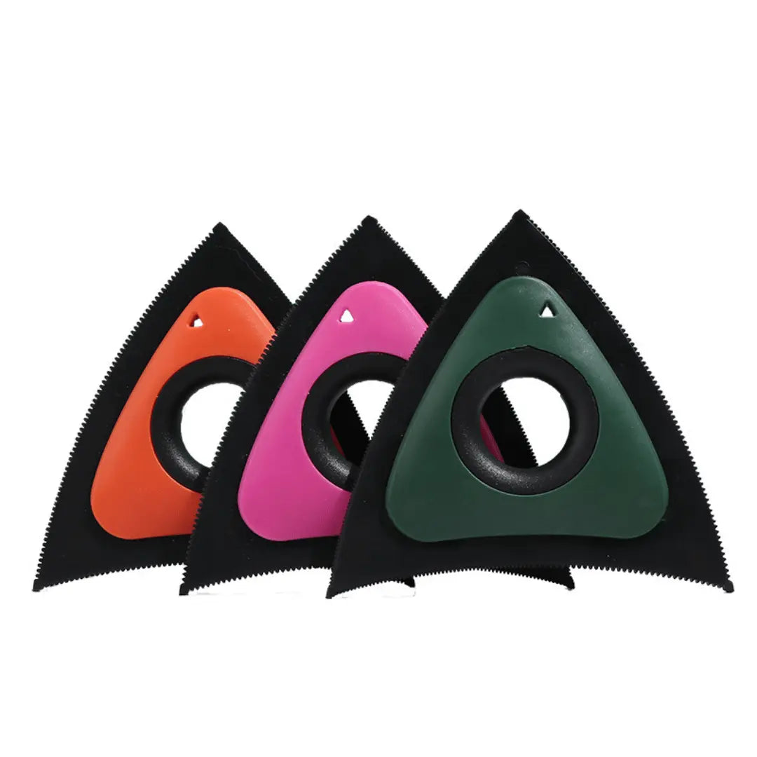 TriClean pet hair triangle remover with electrostatic power for effortless fur removal from furniture