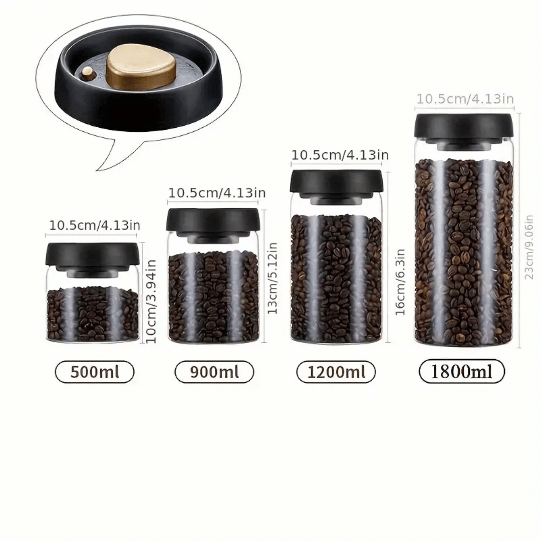 Press-Seal Glass Canisters
