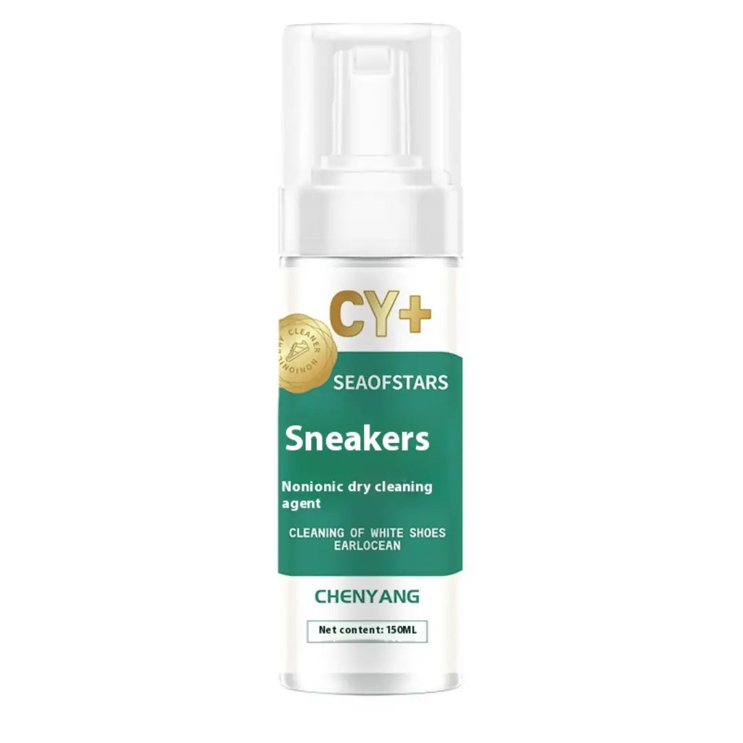 FreshKicks foam sneaker cleaner bottle with deep cleaning formula for all shoe types and footwear maintenance