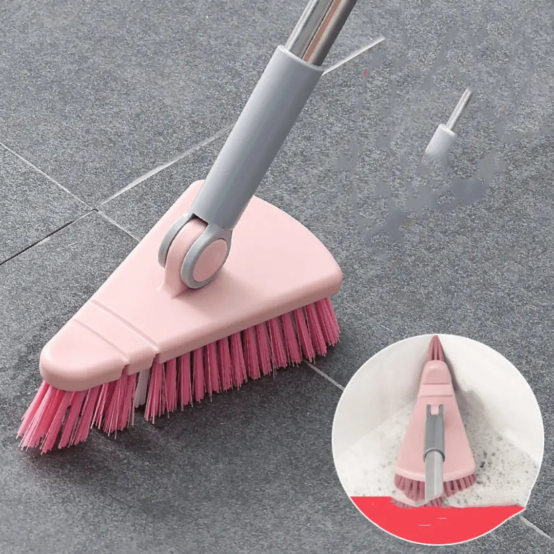 AngleMaster Brush 360 triangular floor brush with 360-degree rotation for comprehensive corner cleaning