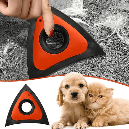 TriClean pet hair triangle remover with electrostatic power for effortless fur removal from furniture