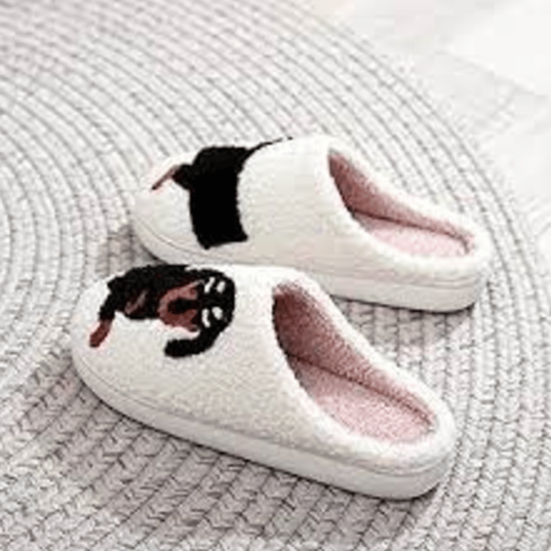 PugSlides cat animal slippers - cozy house slippers featuring cute cat design in multiple sizes