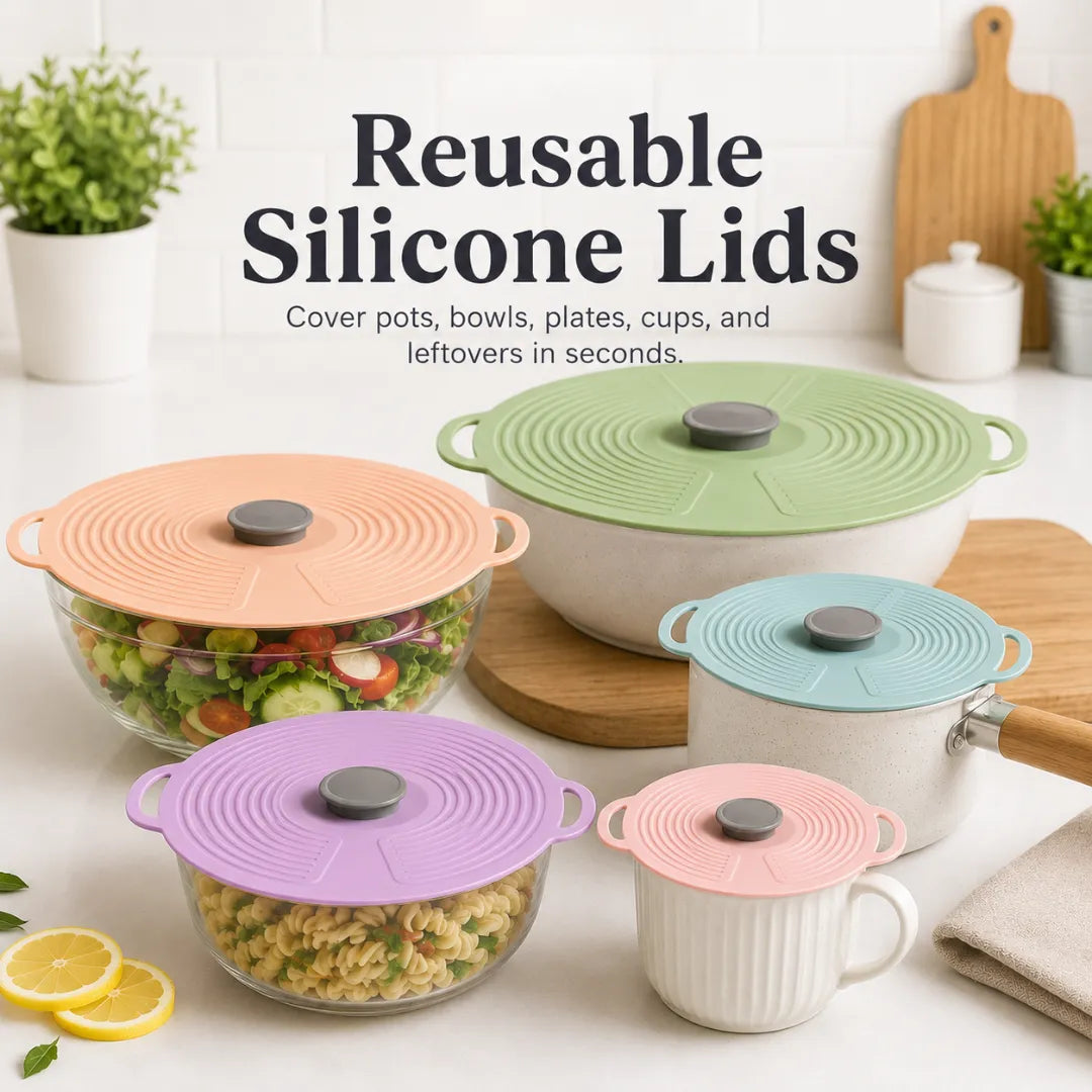 Reusable Silicone Food Lids