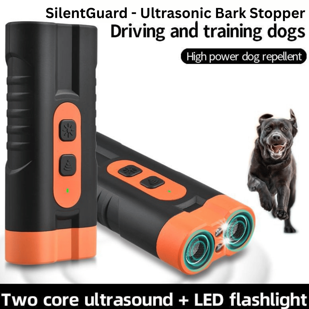SilentGuard ultrasonic bark stopper device for safe and humane dog training and noise control