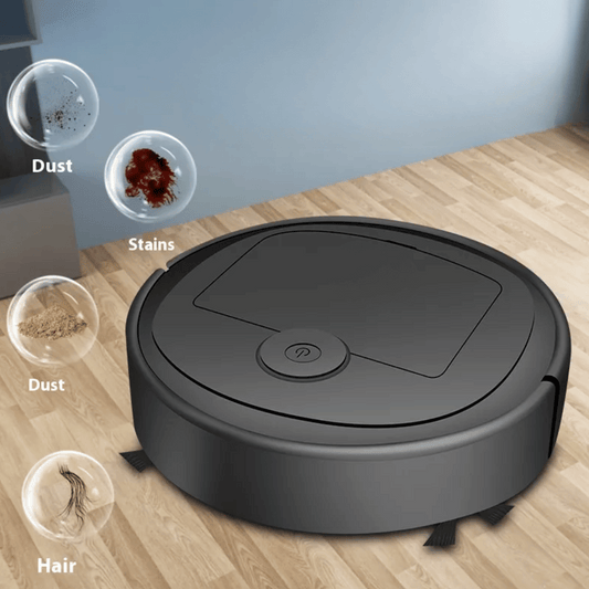 SmartClean robotic vacuum with intelligent navigation system for automatic floor cleaning