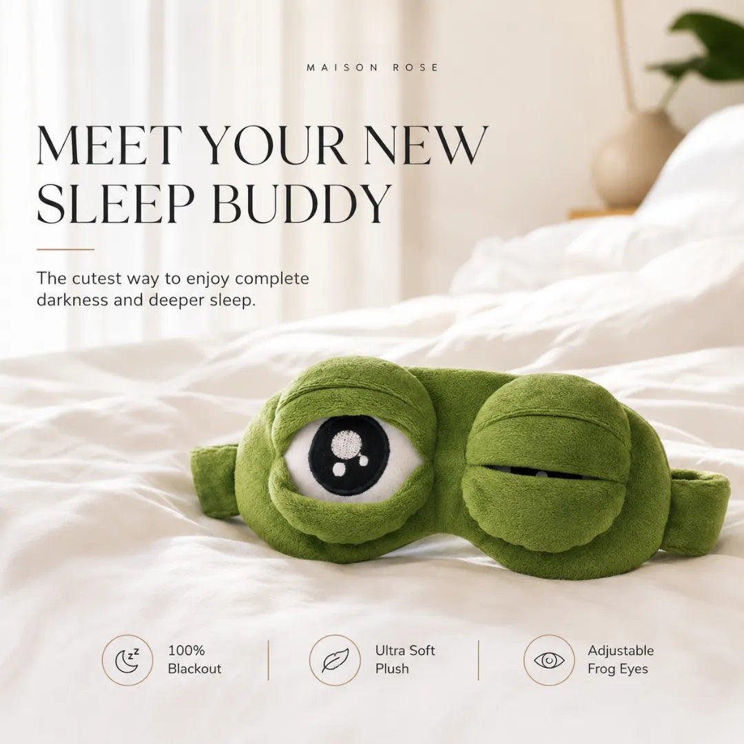 FroggySnap – Plush Sleep Mask