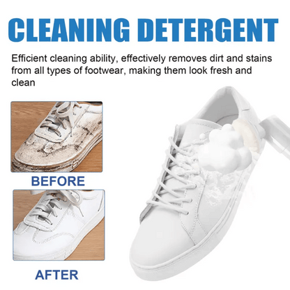 FreshKicks foam sneaker cleaner bottle with deep cleaning formula for all shoe types and footwear maintenance