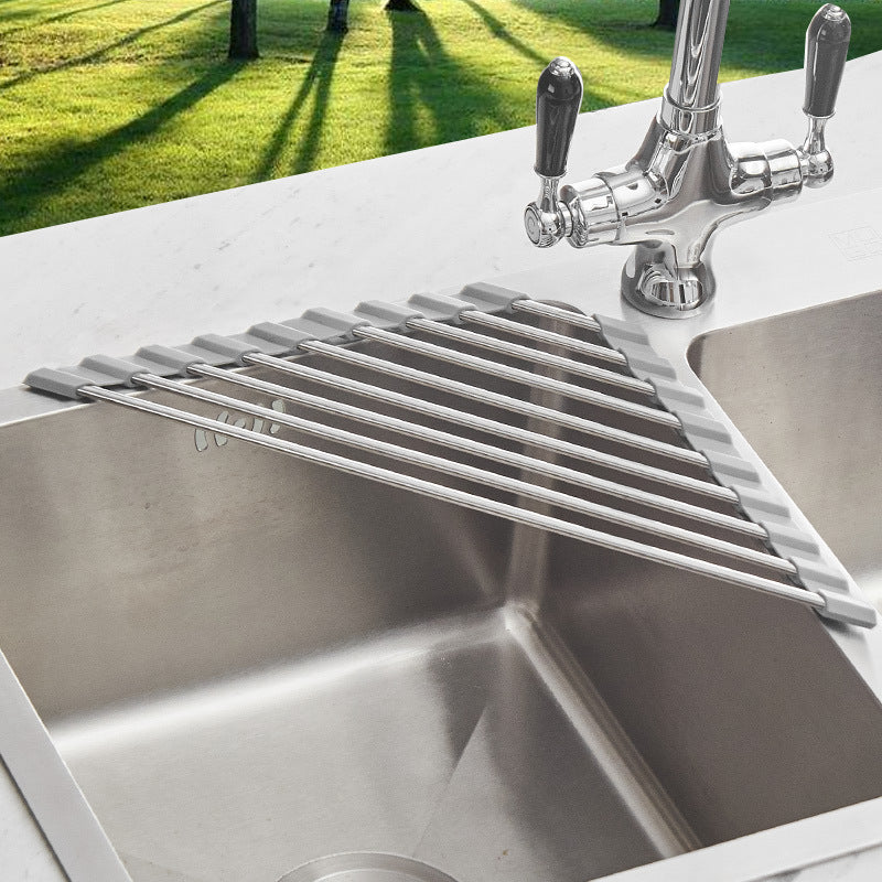 CornerDry - Space-Saving Foldable Dish Drainer