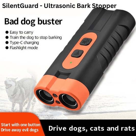 SilentGuard ultrasonic bark stopper device for safe and humane dog training and noise control