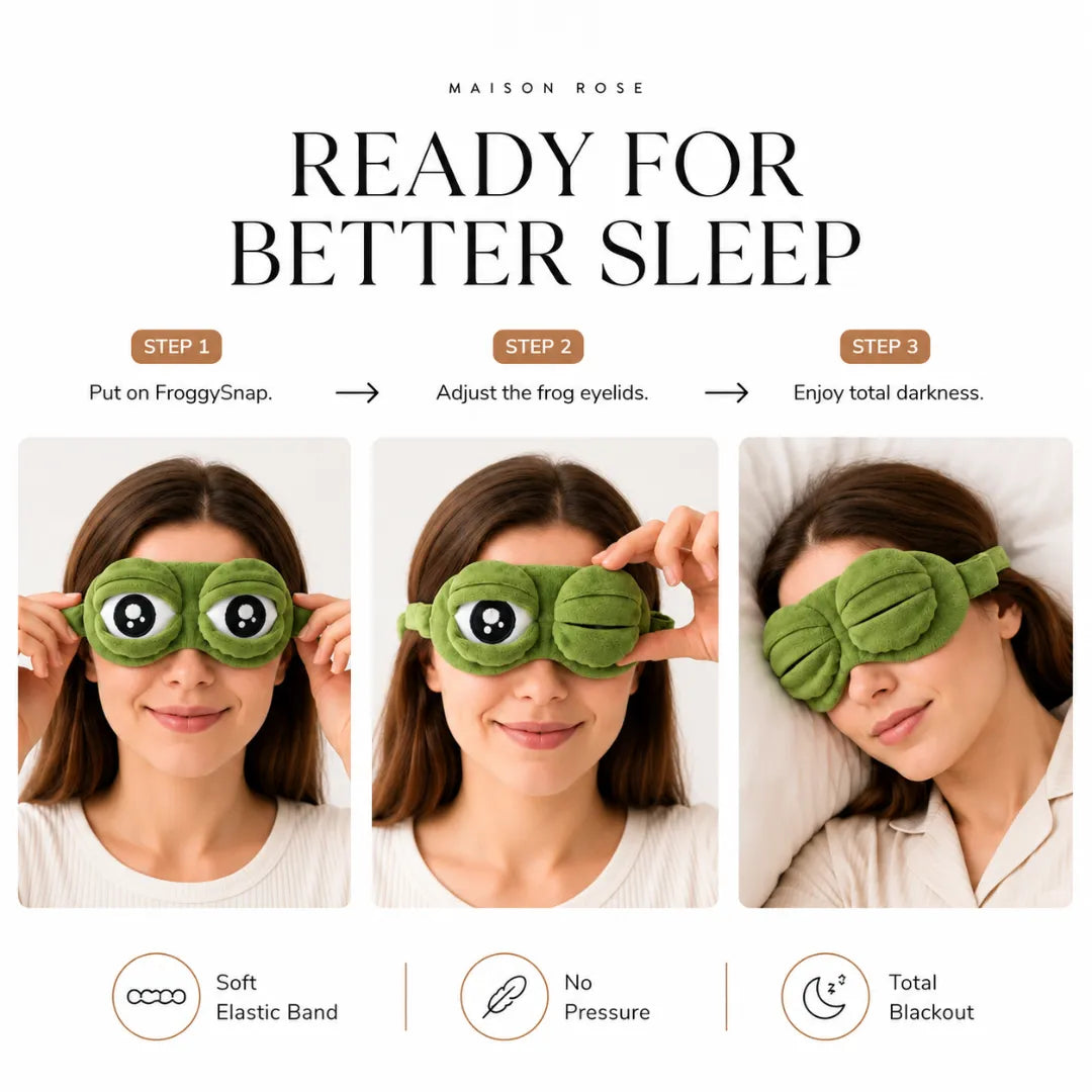 FroggySnap – Plush Sleep Mask