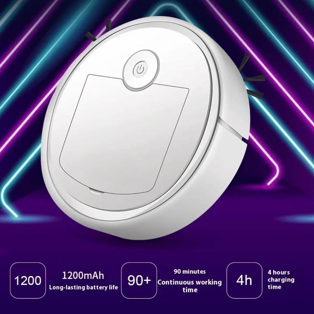 SmartClean robotic vacuum with intelligent navigation system for automatic floor cleaning