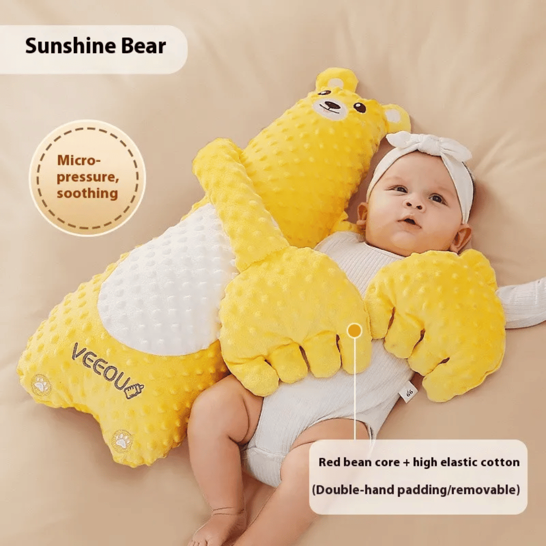 Naptime Roar baby sleep companion showing soft plush design - smart toy with music and warmth for peaceful baby sleep