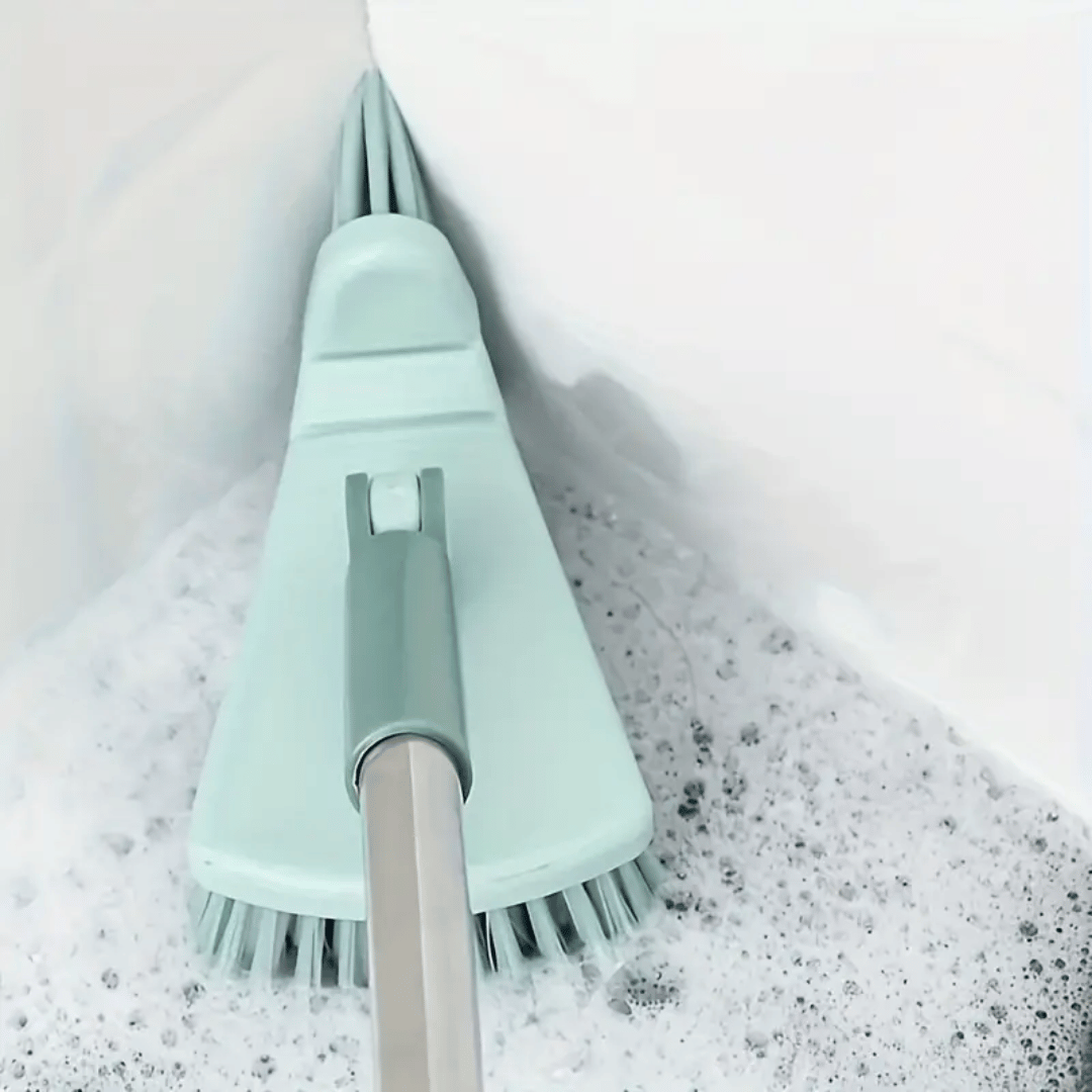 AngleMaster Brush 360 triangular floor brush with 360-degree rotation for comprehensive corner cleaning