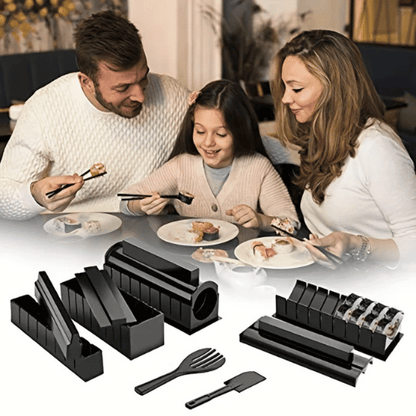 SushiCraft sushi cutter in action - making professional-looking sushi rolls at home with perfect cuts