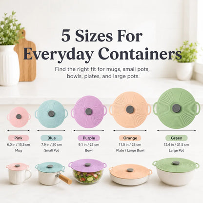 Reusable Silicone Food Lids