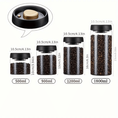 Press-Seal Glass Canisters
