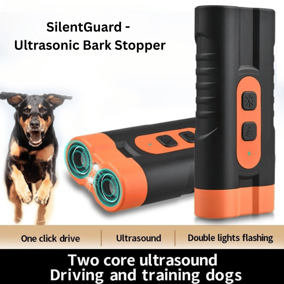 SilentGuard ultrasonic bark stopper device for safe and humane dog training and noise control