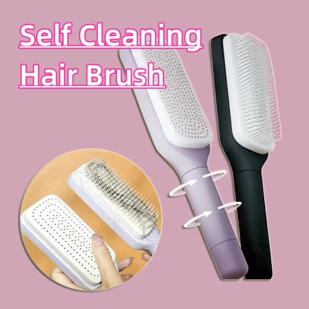 SilkyCare paddle brush demonstrating detangling action on different hair types