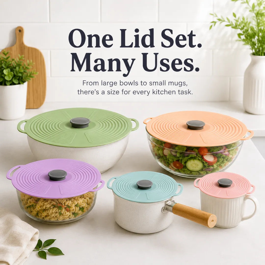 Reusable Silicone Food Lids