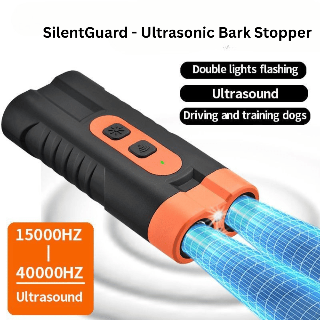 SilentGuard ultrasonic bark stopper device for safe and humane dog training and noise control