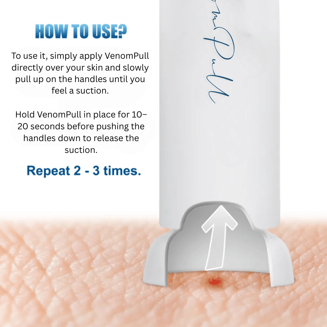 VenomPull insect sting removal tool compact design for instant relief from bee and wasp stings