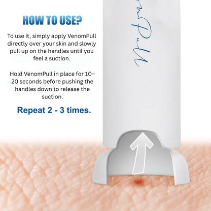 VenomPull insect sting removal tool compact design for instant relief from bee and wasp stings