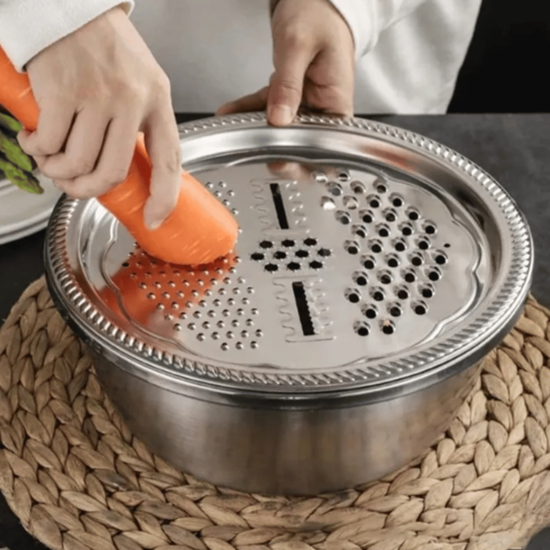 3-in-1 Stainless Prep Bowl Set