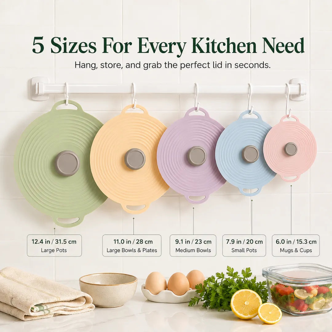 Reusable Silicone Food Lids