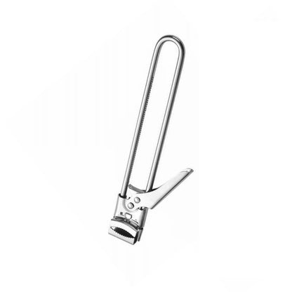 Metallic nail clipper on a white background