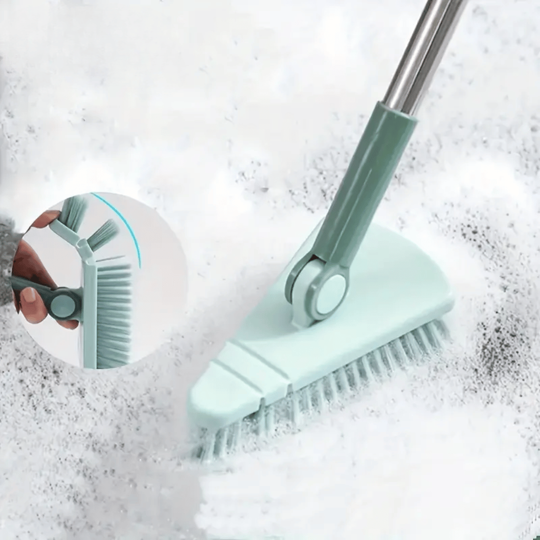 AngleMaster Brush 360 triangular floor brush with 360-degree rotation for comprehensive corner cleaning
