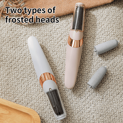 Two types of frosted heads on a carpet with text overlay