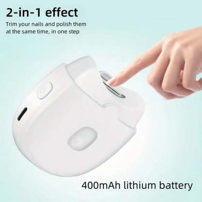 SafeTrim silent rechargeable electric nail cutter with precise cutting technology for safe nail trimming