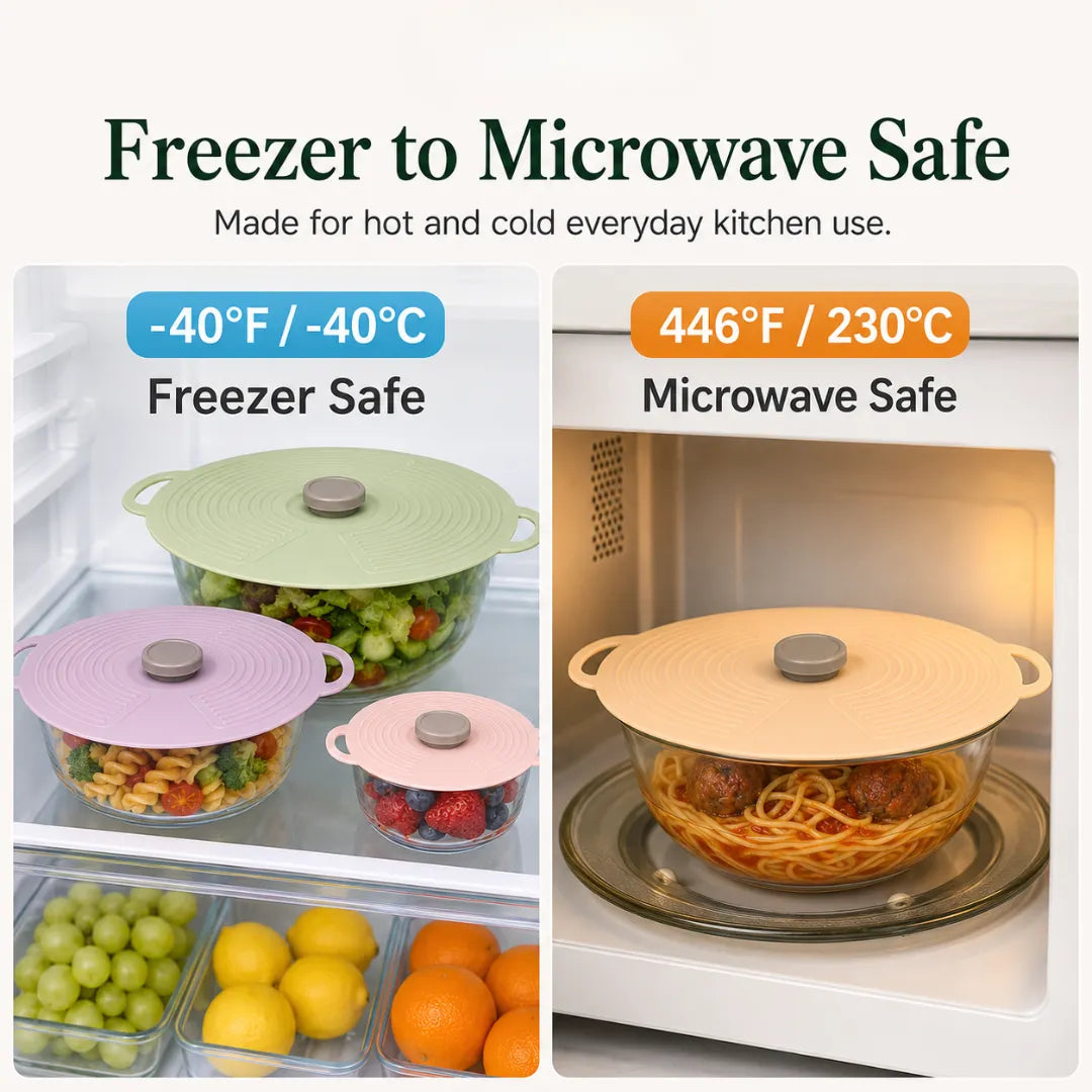 Reusable Silicone Food Lids