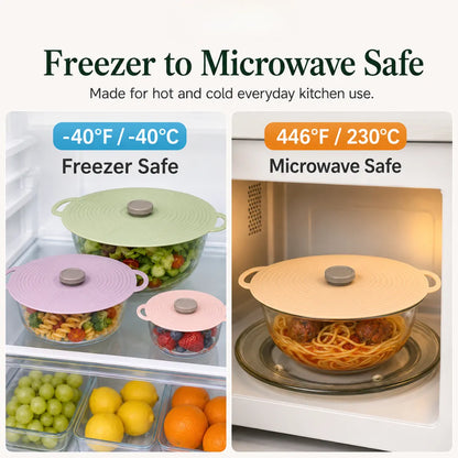 Reusable Silicone Food Lids