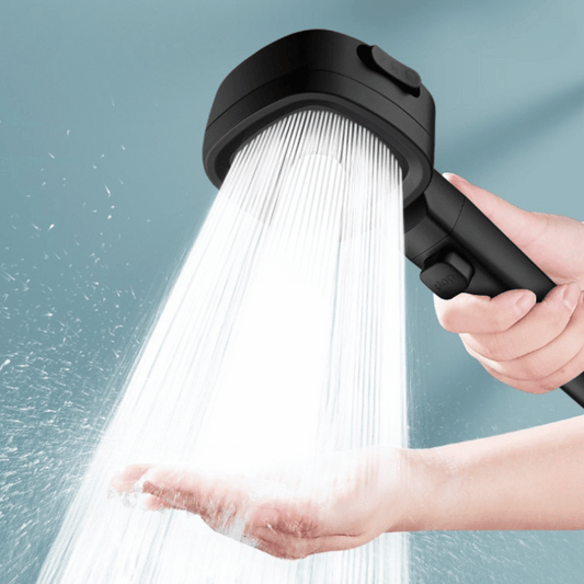 HydroBoost 3-in-1 multi-function shower head with enhanced water pressure and multiple spray modes
