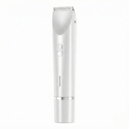 White hair trimmer on a white background