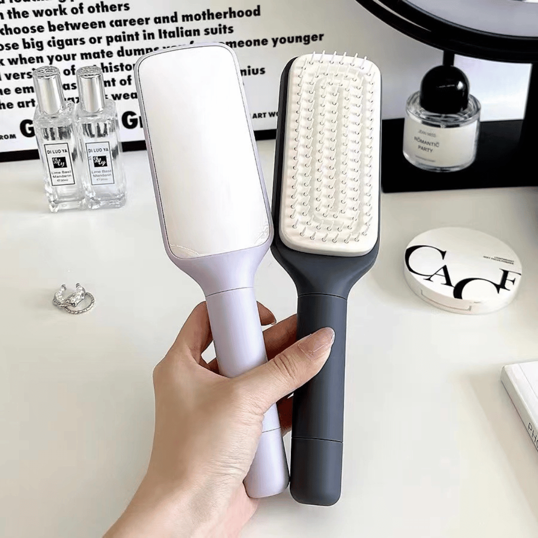 SilkyCare self-cleaning hairbrush maintenance and care instructions