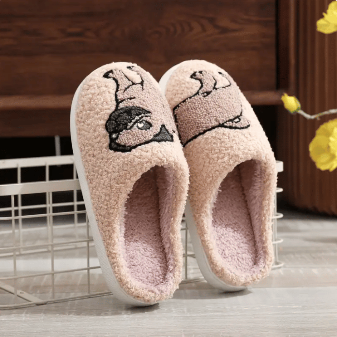 PugSlides cat animal slippers - cozy house slippers featuring cute cat design in multiple sizes