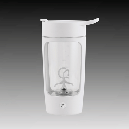 ShakeStorm electric mixer bottle demonstrating vortex mixing technology - portable protein shaker for gym and travel
