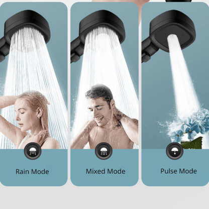 HydroBoost 3-in-1 multi-function shower head with enhanced water pressure and multiple spray modes