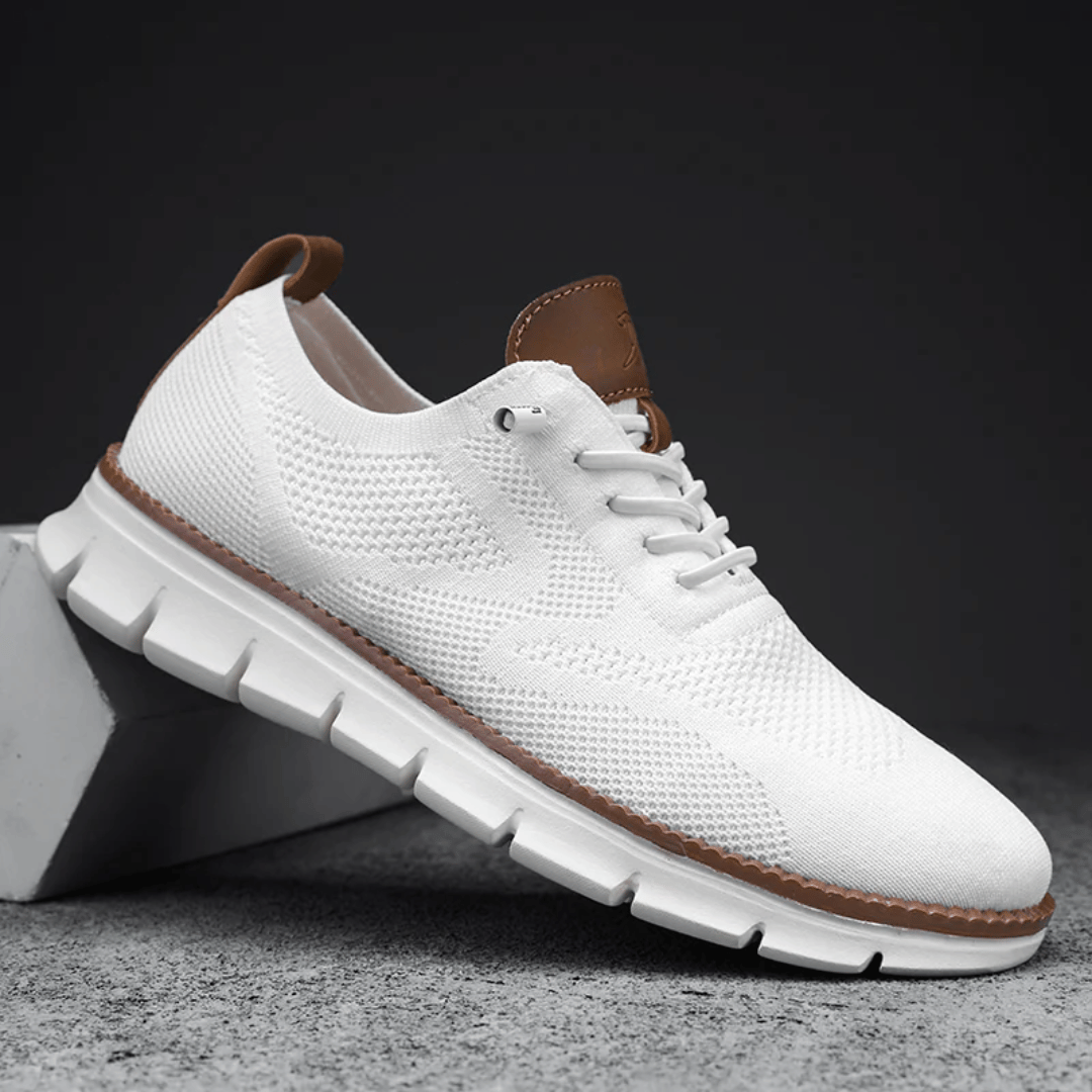 Hugo shoes comfort features diagram - breathable knit and honeycomb foam technology