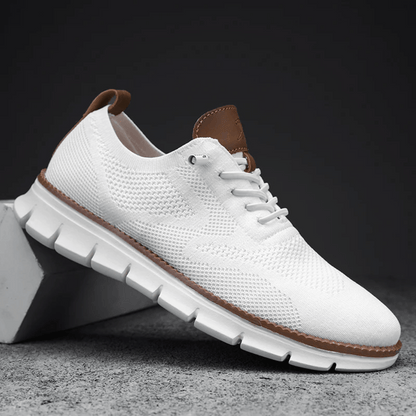 Hugo shoes comfort features diagram - breathable knit and honeycomb foam technology