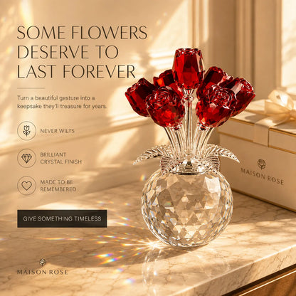Eternal Crystal Rose Bouque