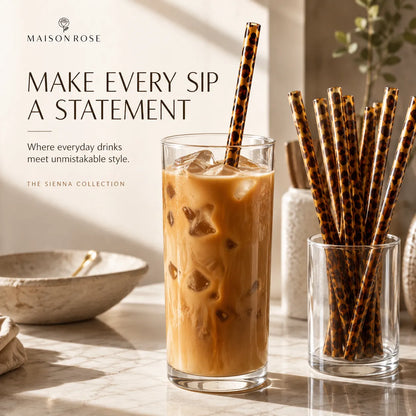 Sienna Leopard Straw