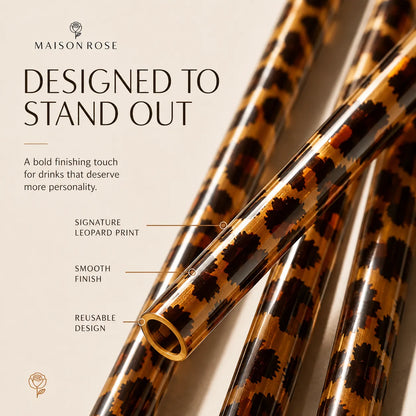 Sienna Leopard Straw