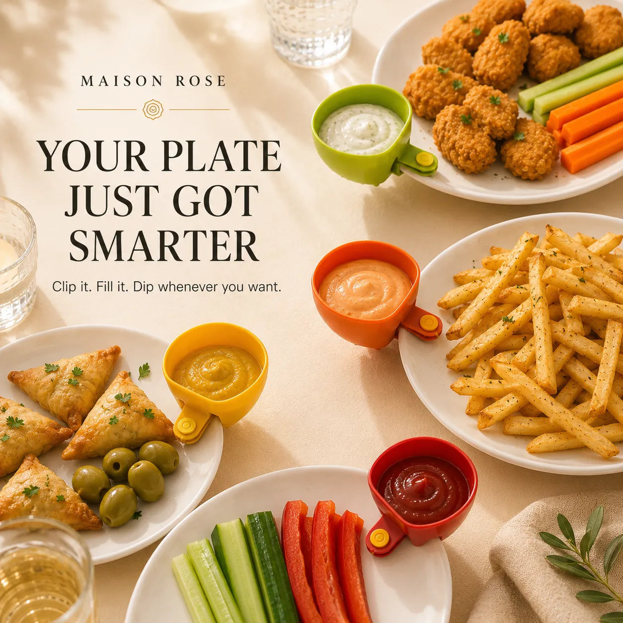 DipClip – Clip-On Sauce Bowl