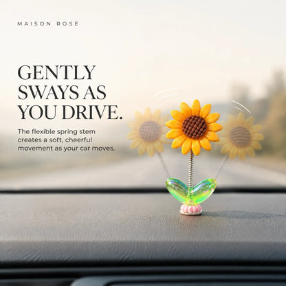 SunSpring – Shaking Sunflower Car Ornament