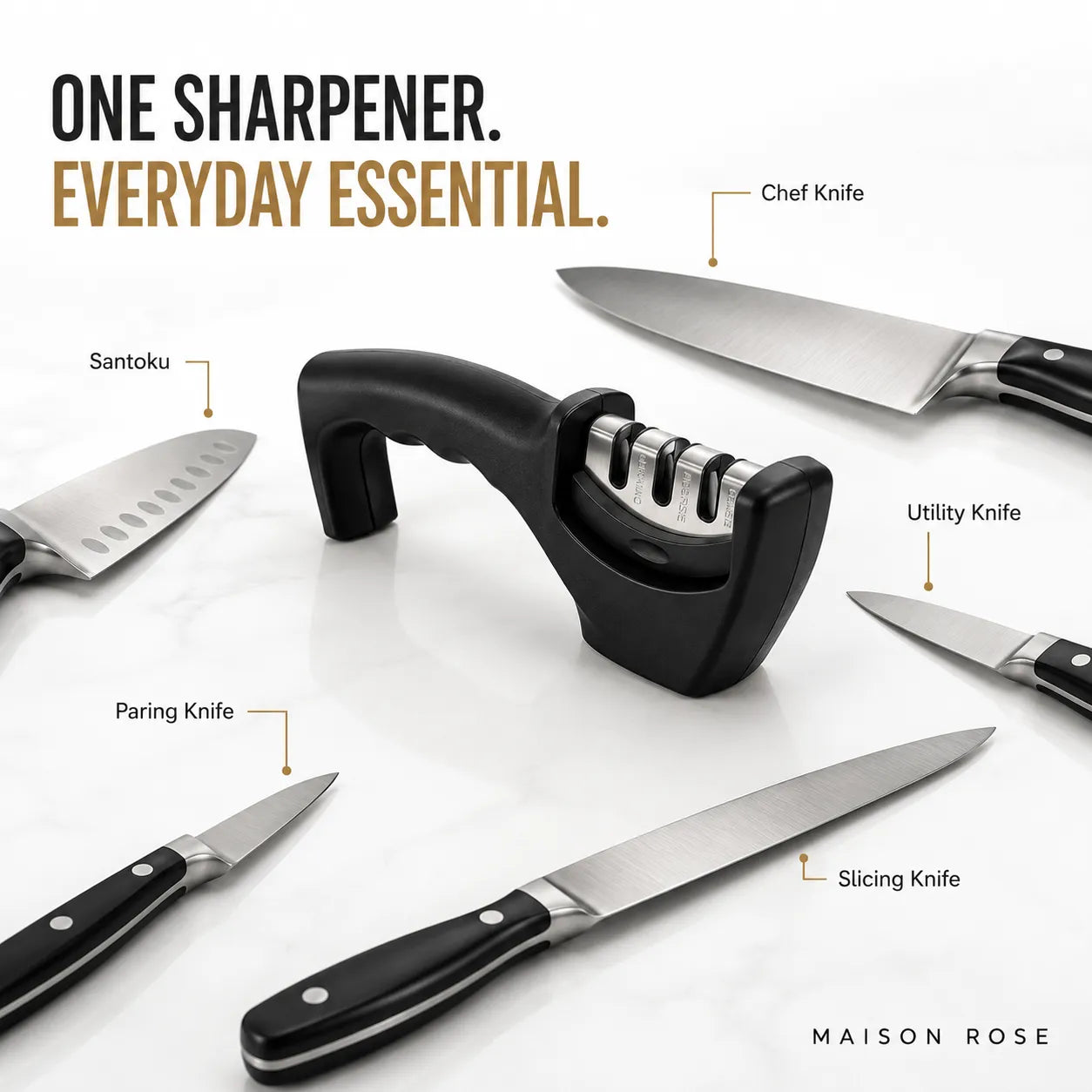 Apex – Professional 3-Stage Knife Sharpener