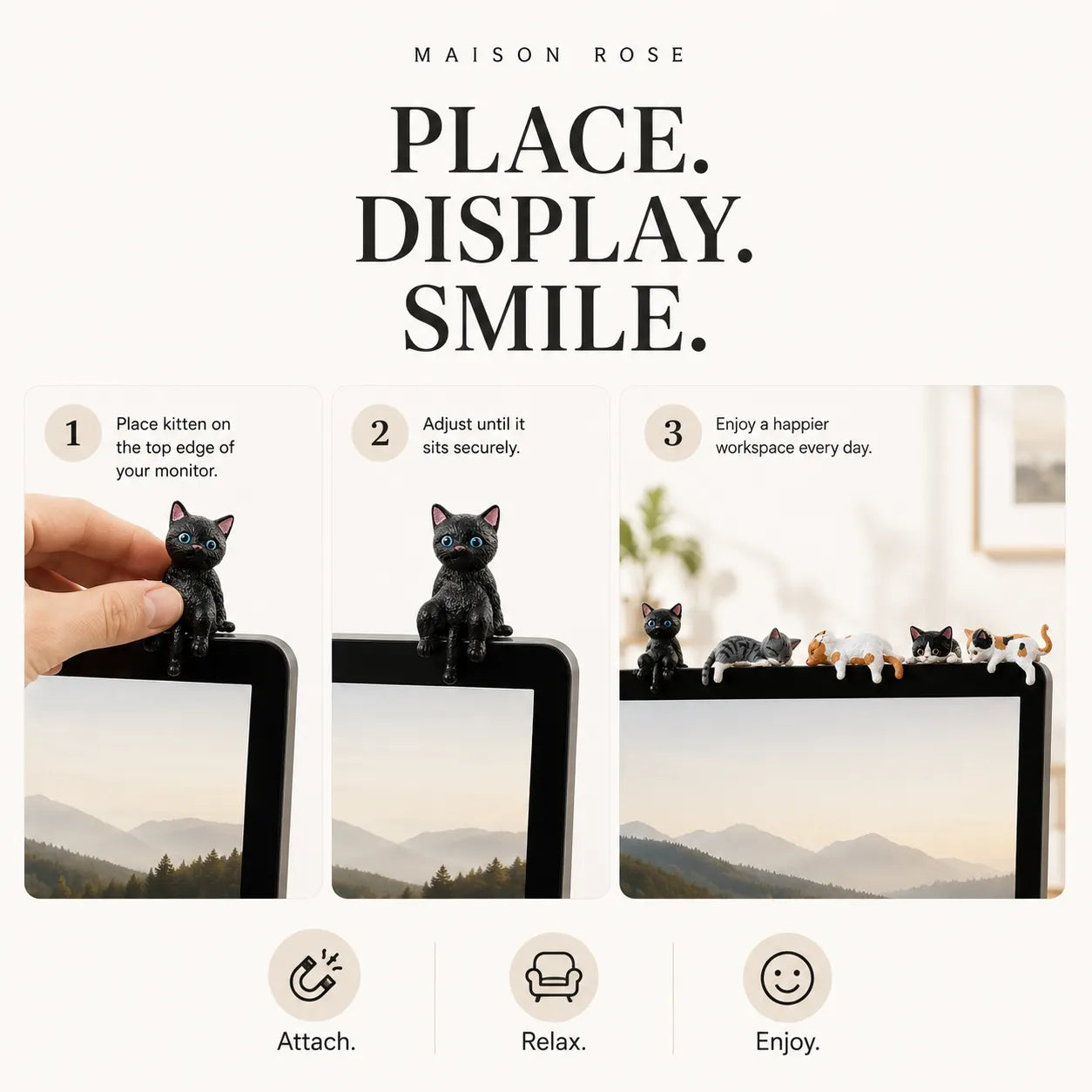 PurrView – Car Screen Cat Ornaments